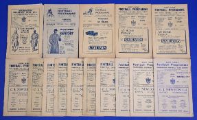 Warrington Rugby League Football Club programmes 1949-1964 to include 49/50 Huddersfield 51/52