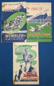 1946/7/8 League Championship Final Programmes etc (4): Wigan v Huddersfield v Wigan & Warrington &