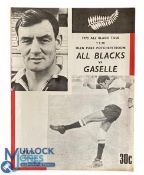 1970 NZ tour to S Africa Rugby Programme v Gazelles: Potchefstroom went to town with a well-