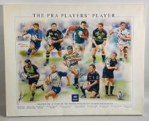 2000s PRA Rugby Players of Year coloured Art Canvas: 24
