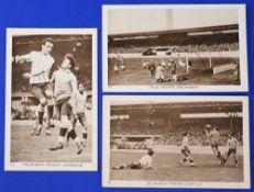 1928 Olympic Games football competition action match b&w postcards to include Uruguay v Argentina (