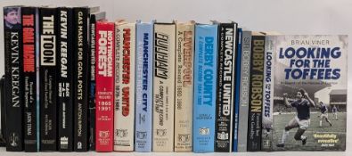 Football Book Collection, the goal machine Jason Tomas 1997, Newcastle greats John Gibson 1989,