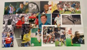 Football Signed Photographs, a good collection of 20 9” x 12” to include Johan Cruff, Harry Redknap