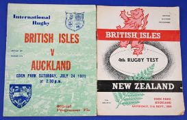 1959 & 1971 British & I Lions Rugby Programmes (2): Issues v New Zealand, 4th Test 1959, some