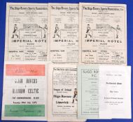 Selection of Sligo Rovers homes 1950/51 Transport (City Cup), 1955/56 Evergreen Utd (Shield), 1956/