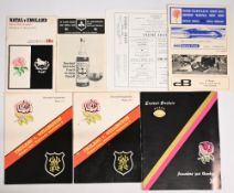 1972 & 1973 England Overseas Rugby Programmes (7): In S Africa 1972, v Natal, W Province, SAR