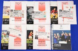 1996/97 Manchester Utd Champions League programmes homes to include Rapid Vienna + Executive Suite
