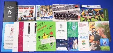 Rugby Miscellany inc 50 Match Tickets (c.75): See photo online or in catalogue: CDs, DVDs, Cards,