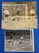 1967 England v Scotland at Wembley, Denis Law scores the 1st goal for Scotland past Gordon Banks