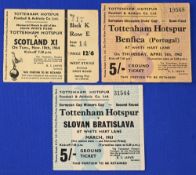 Tickets: Tottenham Hotspur home match tickets to include 1961/62 European Cup s/f v Benfica, 1962/63