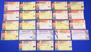 1996/97 Manchester Utd home match ticket collection WHU, Newcastle Utd, Middlesbrough, Coventry