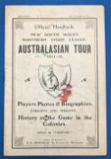 Scarce Australasian Tour Rugby League Handbook 1911-12: Fascinating detailed effort from a long