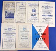 Selection of Limerick homes to include 1952/53 Waterford (Shield), 1953/54 Bohemians, 1957/58
