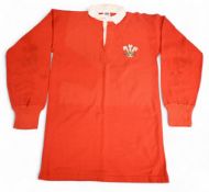1988 Robert Jones Matchworn Wales Rugby Jersey: From one of Welsh rugby's scrum half stars, a