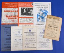 Selection of Dundalk home programmes 1937/38 Bohemians, 1947/48 Shelbourne (tea stain & name on
