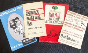 1965 S Africa in NZ Brochure/Itinerary Cards/Fixture Lists (4): The Pall Mall Almanack, Riggio