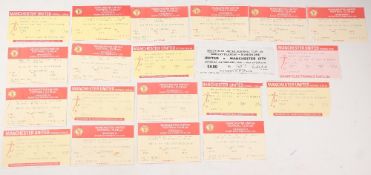 Tickets: 1989/90 Manchester Utd home league match tickets v Aston Villa, Charlton Athletic, Chelsea,