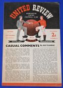 1952/53 Scarce issue Manchester Utd v Spurs Div. 1 4 page match programme 25 March 1953 programme