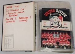 1990-91 Manchester United Home & Away Football Programme collection, 46 assorted programmes -to