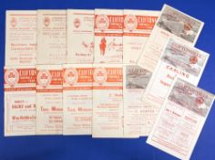 Collection of Cliftonville homes 1948/49 Ballymena Utd, 1949/50 Distillery, 1951/52 Linfield, 1952/
