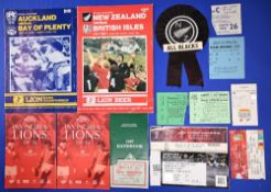 1974 on British Lions, NZ & Others Rugby Ephemera (16): Progs: 4th test in NZ 1983 & Auckland v