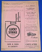 1967 S Africa v France Test Rugby Programme: At Bloemfontein, large pink fold over sheet. VG for