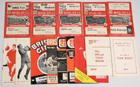 Selection of Bristol City programmes 1956/57 Barnsley, 1957/58 Middlesbrough, 1958/59 Cardiff