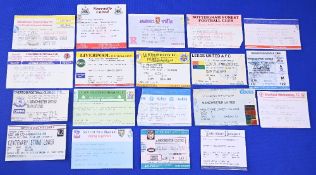 1996/97 Manchester Utd away match tickets Newcastle Utd, Aston Villa, Nottingham Forest, Arsenal (
