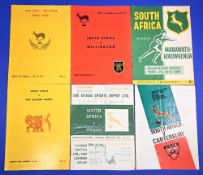 1965 S Africa Tour to NZ Rugby Programmes (6): Nice selection from this big tour: the examples
