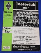 Borussia Monchengladbach v Liverpool 1973 UEFA Cup Final 2nd Leg A twenty-page programme with