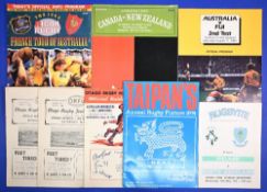 1949-90 Test & Representative Rugby Programme Miscellany (8): Canada v NZ 80; Australia v Fiji (2nd)