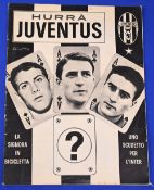 1963 Juventus 'Hurra' club magazine volume 1 no. 4 large 40 page issue, full of player/match