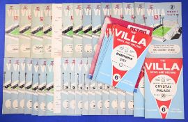 Selection of Aston Villa home match programme 1955/56 Newcastle Utd, Preston NE, Portsmouth/