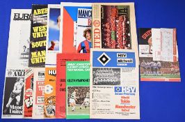 Collection of Manchester Utd away friendly match programmes 1970/71 Altrincham, 1974/75 Hull City,