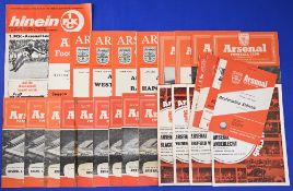 Selection of Arsenal home match programmes 1950/51 Middlesbrough, 1951/52 Chelsea, WBA, Glasgow