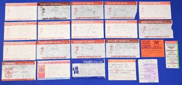 Tickets: 1986/87 Manchester Utd match ticket stubs to include homes Watford, Sheffield Wednesday,