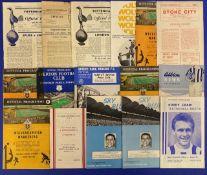 Selection of football programmes 1957/58 Wolves v Birmingham City, Stoke City v Aston Villa (FAC),