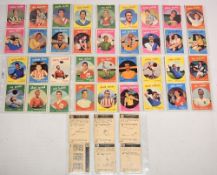 A&BC Football Cards 1960 Series 1 Full Set of 42 Most in very good condition with some creases, card