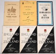 1953-4 New Zealand in the UK Rugby Programmes (6): v Western Counties, Cornwall & Devon, England (3)