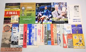 Mixed Football programmes and a ticket including some signed to include 1971 FA Cup Final programme,