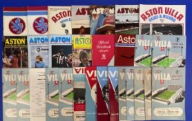 Selection of Aston Villa home match programmes 1949/50 Newcastle Utd, 1951/52 Birmingham City (