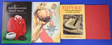 Welsh Rugby Histories etc, one signed (8): Great reference work, The Who's Who of Welsh