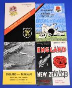1963 & 73, England in NZ Rugby Programmes (4): 2nd test at Christchurch, 63, and v Taranaki,