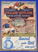1932 England v Scotland at the Empire Stadium, Wembley match programme 9 April 1932 16 pages with