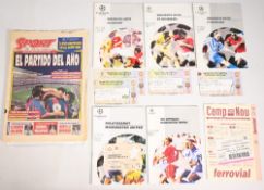 1994/95 Champions League match programmes to include homes Galatasaray + match ticket, IFK