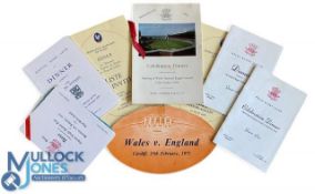 1970s Welsh International Rugby Dinner Menus etc (11): New Arms Park Opening 1970, plus Guest