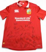 2017 British & I Lions Squad Signed Rugby Jersey, New Zealand Tour: Great example fully-signed by