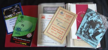 1950-2018 Crawshay's Welsh Rugby XV Programmes etc (90): Wonderful comprehensive selection across