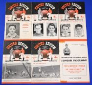 1955/56 Div. 1 Championship season Manchester Utd v WBA, Birmingham City, Sheffield Utd, Aston