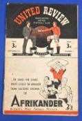 1946/47 Manchester Utd v Chelsea Div. 1 match programme 18 September 1946 at Maine Road programme